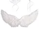 Hifot Costume da angelo Costume da Angelo con Ali ed Aureola bacchetta magica Angel Fancy...