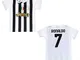 JUVE Juventus Maglia Tifoso Home Stagione 2020/2021 - Numero 7 Ronaldo CR7 - Bambino - Cod...
