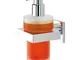 Tiger Items Dispenser per Sapone Liquido, Acciaio Inox, Vetro, Cromato, 8 x 16 x 10,5 cm