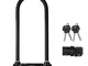 Master Lock 8195EURDPROLW Catena U, Ottima per Bicicletta, Elettrica, Bici da Corsa, Nero,...