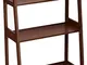 AmazonBasics - Libreria aperta a 5 livelli, classica, in legno massello dell’albero della...