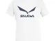 Salewa Solidlogo T-shirt, Uomo, Optical White, 48/M