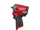 Milwaukee 4933464612 - Chiave a impulso, 12 V, Li Ion3/8, quadrifoglio M12FIW38-0, rosso e...