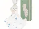 KALOO - carré Douceur - Doudou Coniglio Bianco Delicato - Peluche per Neonati - Quadrato 1...