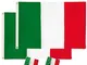 Bandiere Italiana 90 X 150cm 2 Pezzi,con 2 occhielli in metallo,Contiene anche 2 bandiera...