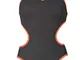 Arena W Biglogo One Piece, Costume da Bagno Intero Donna, Deep Grey/Fluo Orange, 42 IT