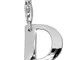 SilberDream 925 Ciondolo in Argento Sterling Lettera D Ciondolo in argento per braccialett...