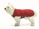 Fashion Dog Cappotto per cani con fodera in pelliccia sintetica, rosso - 43