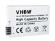 vhbw batteria compatibile con Canon EOS 550, 550D, 600, 600D, 650, 650D, 700D, Kiss X4 fot...