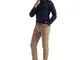 ALVIERO MARTINI 1 Classe Camicia Slim Fit con Toppe Geo Classic (44, Blu)