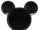 Joy Toy Mickey Mouse Piatto in Ceramica A Forma di Topolino Nero