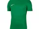 Nike Dri-Fit Park 7, Maglia Manica Corta Bambino, Pino Verde/Bianco, M
