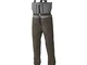 manspyf Wader Impermeabile E Traspirante Materiale in Nylon A 3 Strati Calzini in Neoprene...