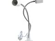 Klarlight Portalampada E27 con Clip in Metallo, Interruttore on/off Spina Europea, 360 Gra...