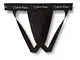 Calvin Klein Jock Strap 2Pk Intimo, Nero (Black 001), M (Pacco da 2) Uomo