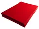 NikOffice Risma Carta Premium 100 fogli colori forti A4 210x297mm 80g/mq Rosso 2 Risme