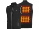 PROSmart Gilet Riscaldato Pile Polare Leggero Gilet di Riscaldamento con Batteria USB, Uni...