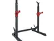 RALIRA Supporto per Rack Squat Regolabile, Rack per bilanciere, Stazione Bar Rack Regolabi...