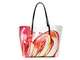 Desigual PU Bag, Borsa per Lo Shopping Donna, Bianco, U