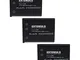 EXTENSILO 3x batteria compatibile con Casio Exilim EX-ZS150, EX-ZS6, EX-ZS5 fotocamera dig...