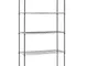 Kithome Scaffale 5 ripiani, 180 x 90 x 35 cm, cromato, H50K5B9035CRO, grande, Modus