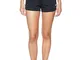 Adidas Women D2m 3-Stripes Knit Shorts, Donna, Black/White, M 44-46