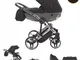 TRIO JUNAMA DIAMOND S LINE GRIGIO NERO TELAIO CROMATO 2020