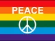 AZ FLAG Bandiera Arcobaleno Simbolo Pace 90x60cm - Bandiera Gay - Rainbow Flag 60 x 90 cm
