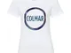 Colmar Maglia a Manica Corta 7TQ Solid Color Donna, Bianco, S