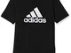 Adidas BOS T-Shirt, Maglietta Bambino, Nero (Black/White), 4-5A