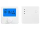Termostato digitale, regolatore di temperatura di riscaldamento wireless LCD digitale RF p...