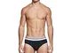 POMPEA Tommy Slip, Nero (Nero/Blu 0543), Large (Taglia Produttore:6) (Pacco da 4) Uomo