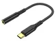 EasyULT Adattatore USB C a Jack 3.5mm, Adattatore per Cuffie da Type-C a 3.5 mm in Nylon,...