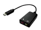 VALUE - Adattatore da USB-C a 2x audio da 3,5 mm, maschio/femmina, 0,15 m, per dispositivi...