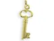 Viennagold 211009 - Ciondolo portafortuna con chiave, per braccialetto, in vero oro 14 car...