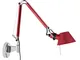 Artemide Tolomeo Micro E14 Lampada da Parete orientabile applique - Rosso