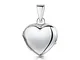 Amberta Medaglione in Argento Sterling 925 - Pendente a Forma di Cuore per Donna - Ciondol...