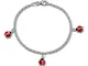 SilberDream bambini braccialetto in argento Sterling 925 A forma di coccinella SDA012