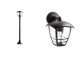 Philips Lighting Creek Palo per Esterno, Altezza 100 cm, Alluminio Nero & Lighting Lampada...