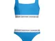 Calvin Klein Ragazze CK Logo-Nuoto Bralette/Bikini Set, Aster Blu Aster Blu Age 12-14