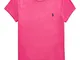 Polo Ralph Lauren T-Shirt Fuxia in Jersey con Ricamo Logo 211734144022 Donna XS