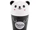 TRIXES Mini Cestino da Scrivania a Forma di Grazioso Panda, Pattumiera con Apertura Bascul...