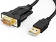 CableCreation Adattatore da USB a RS232 con chipset FTDI, 3ft USB 2,0 a RS232 Maschio DB9...