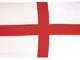 Kombat - Bandiera Inghilterra grande, 90 x 150 cm, con croce di San Giorgio