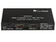 FeinTech VSP01222 Splitter HDMI 2.0, 2 ingressi, 2 uscite, Scaler ARC Pass per ricevitore...