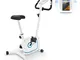 KLAR FIT Myon Cycle - Cyclette, Allenamento a Casa, Volano 12 kg, Trasmissione a Cinghia c...