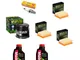 KIT TAGLIANDO CANDELA NGK FILTRO OLIO ARIA HIFLO + OLIO MOTORE MOTUL COMPATIBILE CON Yamah...