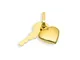 Ciondolo a forma di chiave e cuore, in oro 585 14 carati (art. 211003), 585 cm