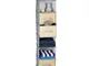 Relaxdays Organizer per Armadio da Appendere, 6 Scomparti, 3 Cassetti, Pieghevole, Grigio/...