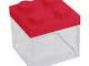 Omada Design (48 pezzi) scatolina tipo mattoncino in plexiglas trasparente formato 5 X 5 X...